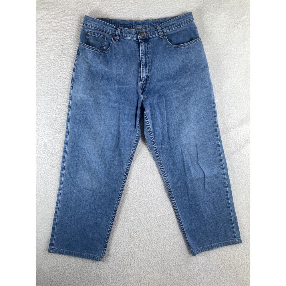 L.L. Bean Women's Straight Leg Jeans in Medium Blue